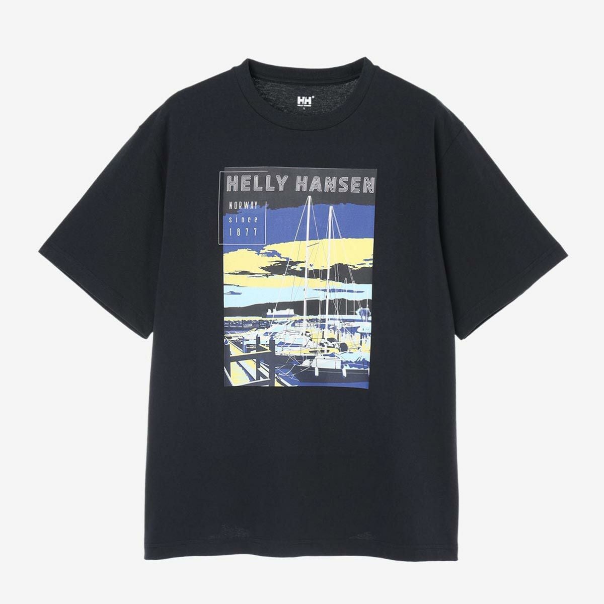 ヘリーハンセンHELLYHANSENアウトドアカジュアルウェア半袖TシャツショートスリーブランドスケープティーS/SLANDSCAPETEEHE62640-Kメンズレディースユニセックス26SS春夏