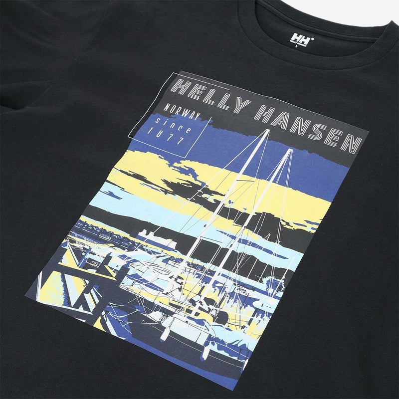 ヘリーハンセンHELLYHANSENアウトドアカジュアルウェア半袖TシャツショートスリーブランドスケープティーS/SLANDSCAPETEEHE62640-Kメンズレディースユニセックス26SS春夏