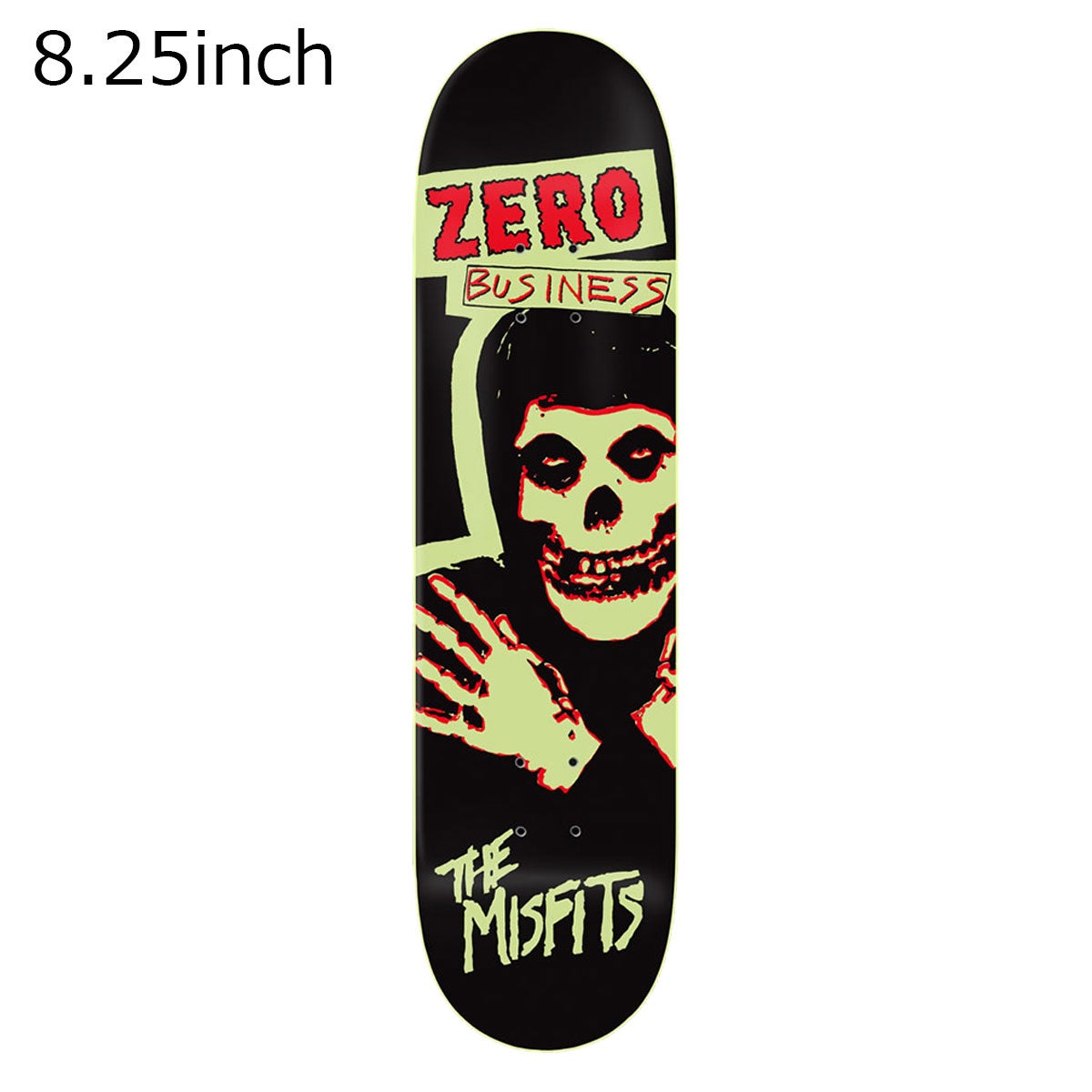 ゼロ ZERO MISFITS BUSINESS GITD 8.25 スケートボード デッキ D6185