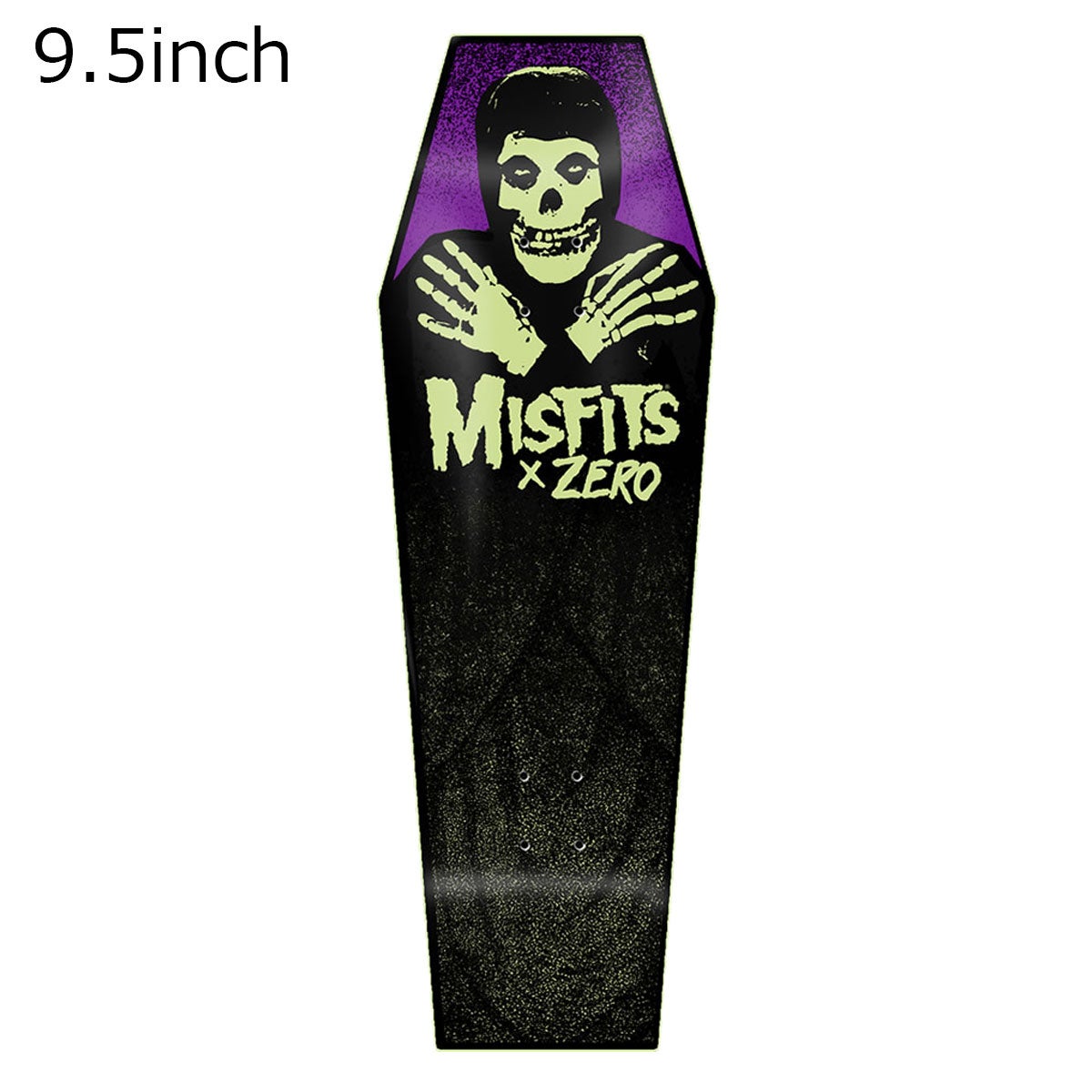 ゼロZEROスケボースケートボードデッキ板MISFITSFIENDCOFFINGITD9.5D6186