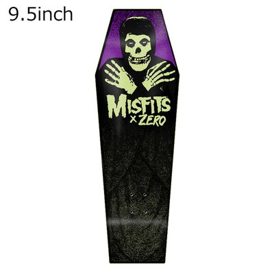 ゼロZEROスケボースケートボードデッキ板MISFITSFIENDCOFFINGITD9.5D6186