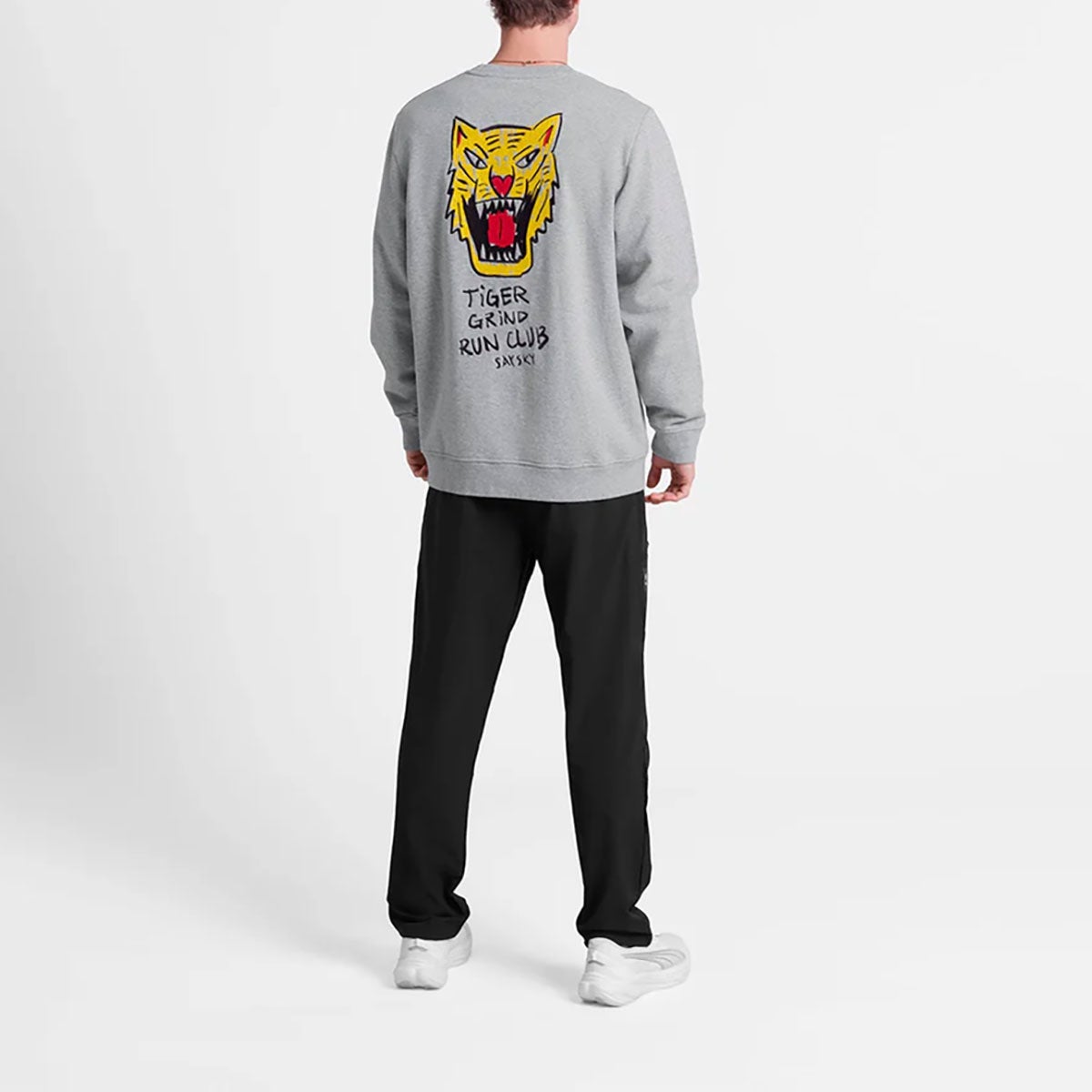 セイスカイSAYSKYランニングウェアスウェットトレーナーTigerCrewneckSM60003C6006メンズ男性26SP春夏