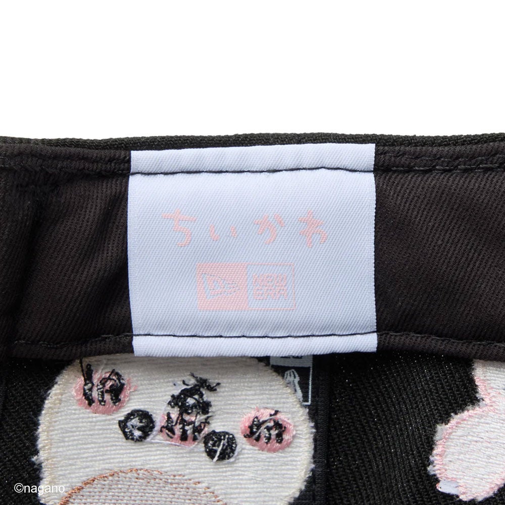 ニューエラNEWERAアウトドアカジュアル帽子キャップキッズYouth9FIFTYちいかわ/キャラALLOVERブラック14864474ジュニアキッズ子ども男の子女の子26SP春夏