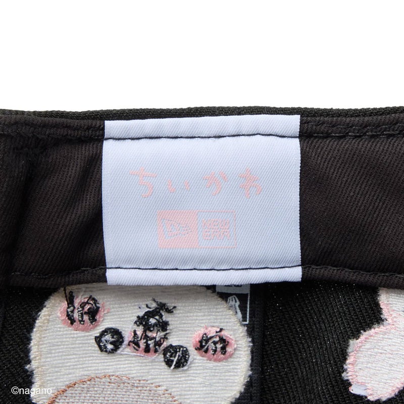 ニューエラNEWERAアウトドアカジュアル帽子キャップキッズYouth9FIFTYちいかわ/キャラALLOVERブラック14864474ジュニアキッズ子ども男の子女の子26SP春夏