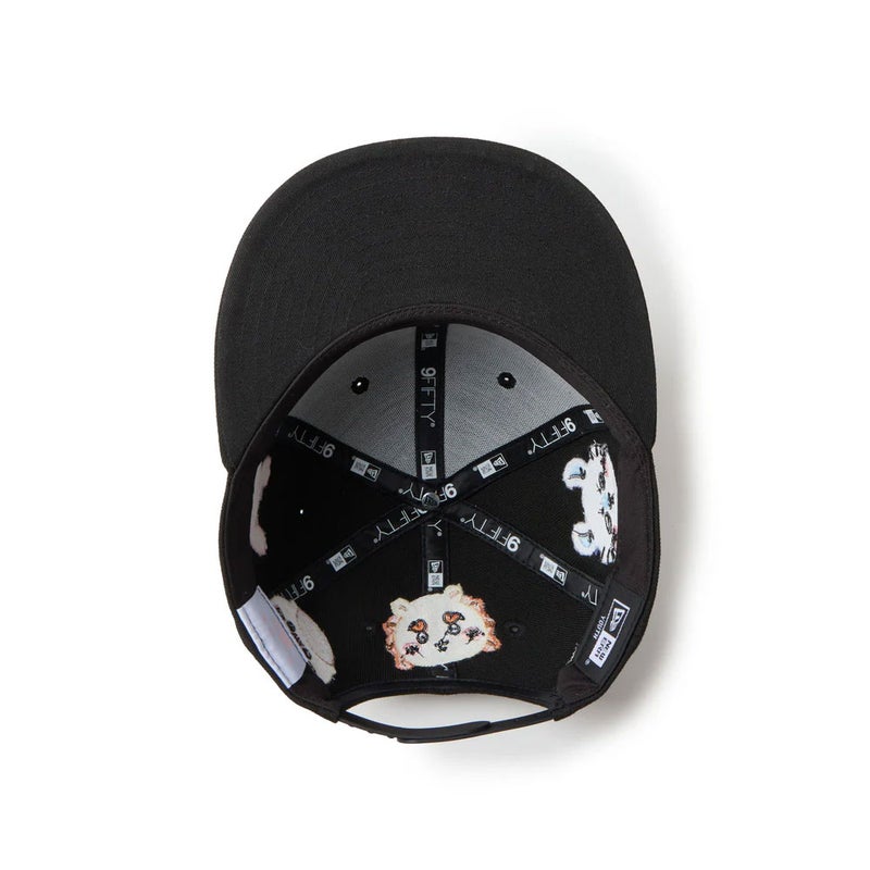 ニューエラNEWERAアウトドアカジュアル帽子キャップキッズYouth9FIFTYちいかわ/キャラALLOVERブラック14864474ジュニアキッズ子ども男の子女の子26SP春夏