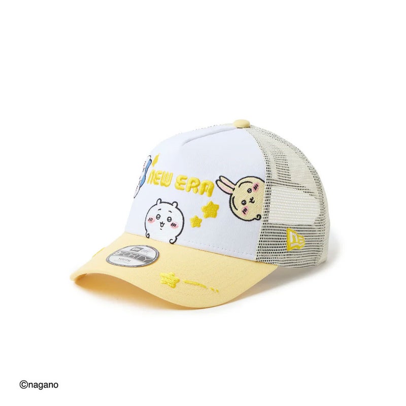 ニューエラNEWERAアウトドアカジュアル帽子キャップキッズYouth9FORTYA-Frameトラッカーちいかわ/ちいかわ・ハチワレ・うさぎホワイト/ソフトイエロー14864476ジュニアキッズ子ども男の子女の子26SP春夏