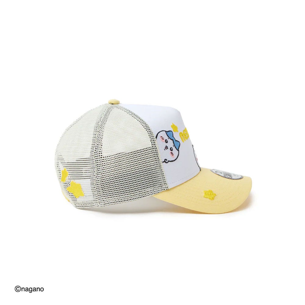ニューエラNEWERAアウトドアカジュアル帽子キャップキッズYouth9FORTYA-Frameトラッカーちいかわ/ちいかわ・ハチワレ・うさぎホワイト/ソフトイエロー14864476ジュニアキッズ子ども男の子女の子26SP春夏
