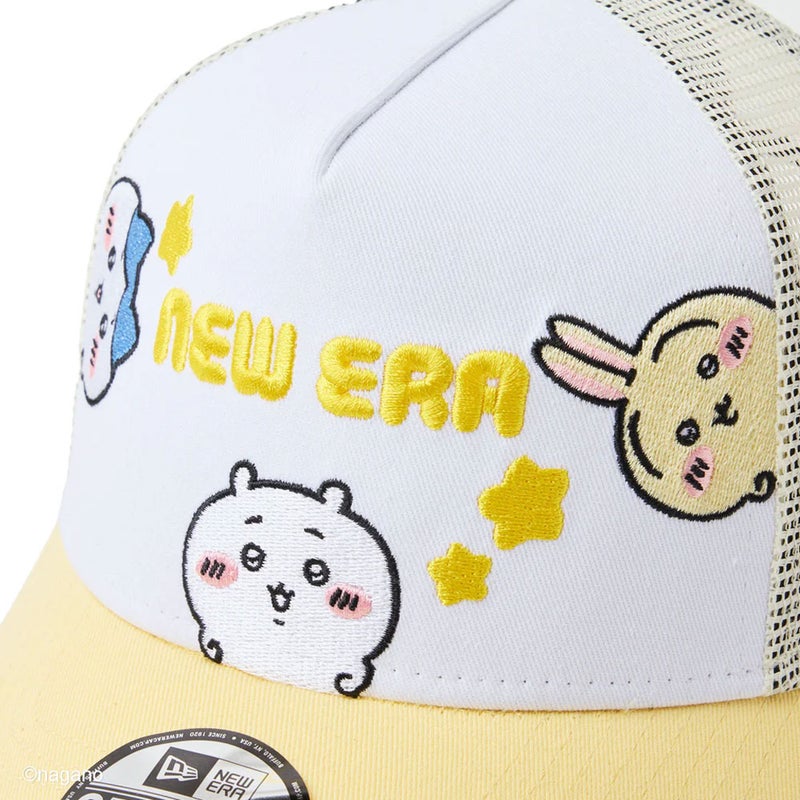 ニューエラNEWERAアウトドアカジュアル帽子キャップキッズYouth9FORTYA-Frameトラッカーちいかわ/ちいかわ・ハチワレ・うさぎホワイト/ソフトイエロー14864476ジュニアキッズ子ども男の子女の子26SP春夏