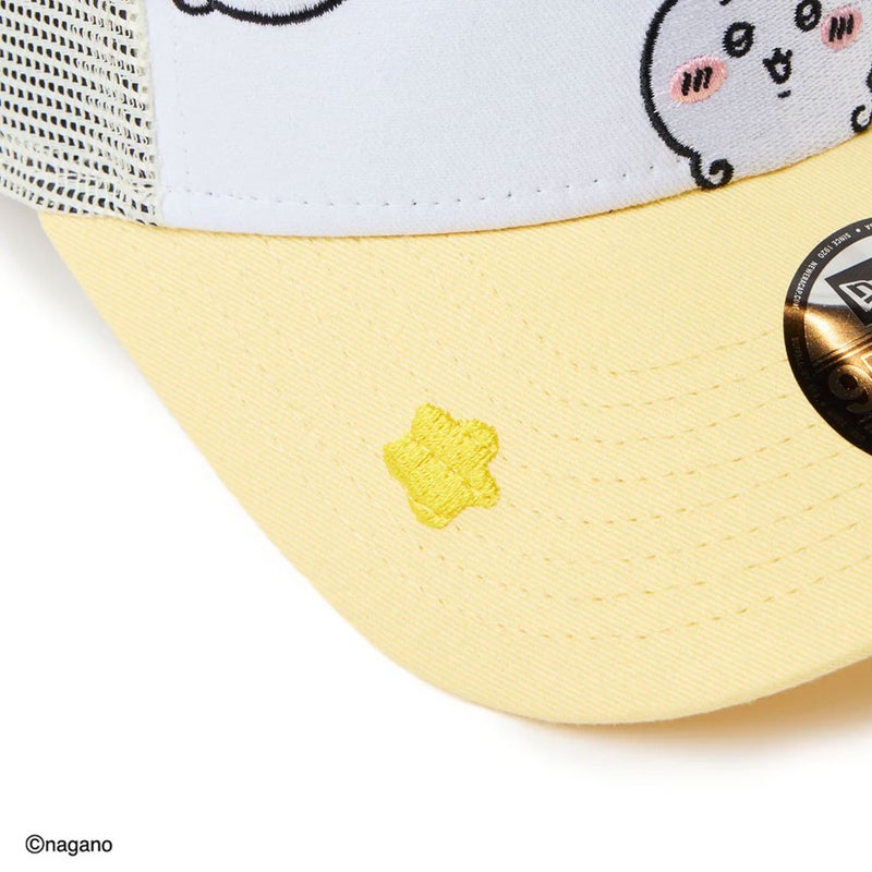 ニューエラNEWERAアウトドアカジュアル帽子キャップキッズYouth9FORTYA-Frameトラッカーちいかわ/ちいかわ・ハチワレ・うさぎホワイト/ソフトイエロー14864476ジュニアキッズ子ども男の子女の子26SP春夏
