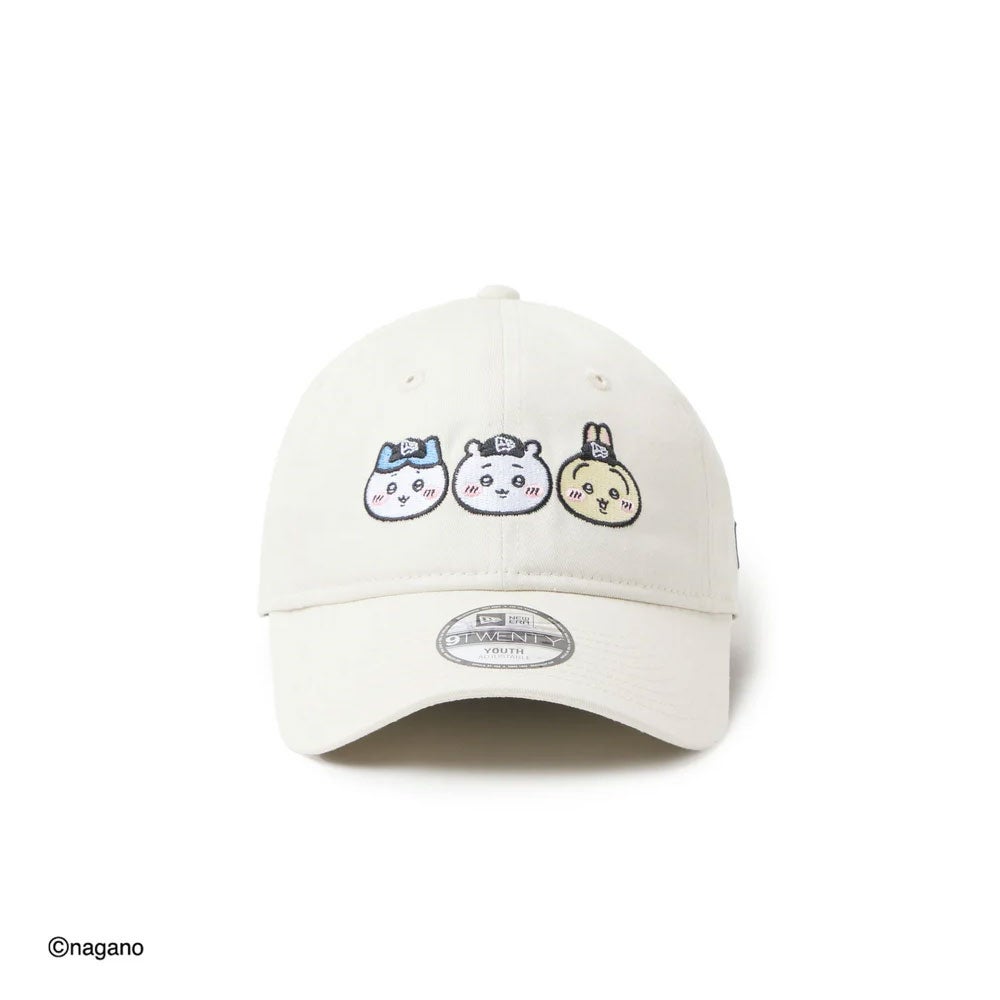 ニューエラNEWERAアウトドアカジュアル帽子キャップキッズYouth9TWENTYちいかわ/ちいかわ・ハチワレ・うさぎアイボリー14864477ジュニアキッズ子ども男の子女の子26SP春夏