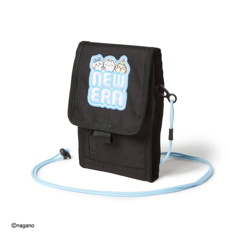ニューエラNEWERAアウトドアカジュアルSquareNeckPouchスクエアネックポーチ0.5Lちいかわ/ちいかわ・ハチワレ・うさぎブラック14864481メンズレディースユニセックス26SP春夏