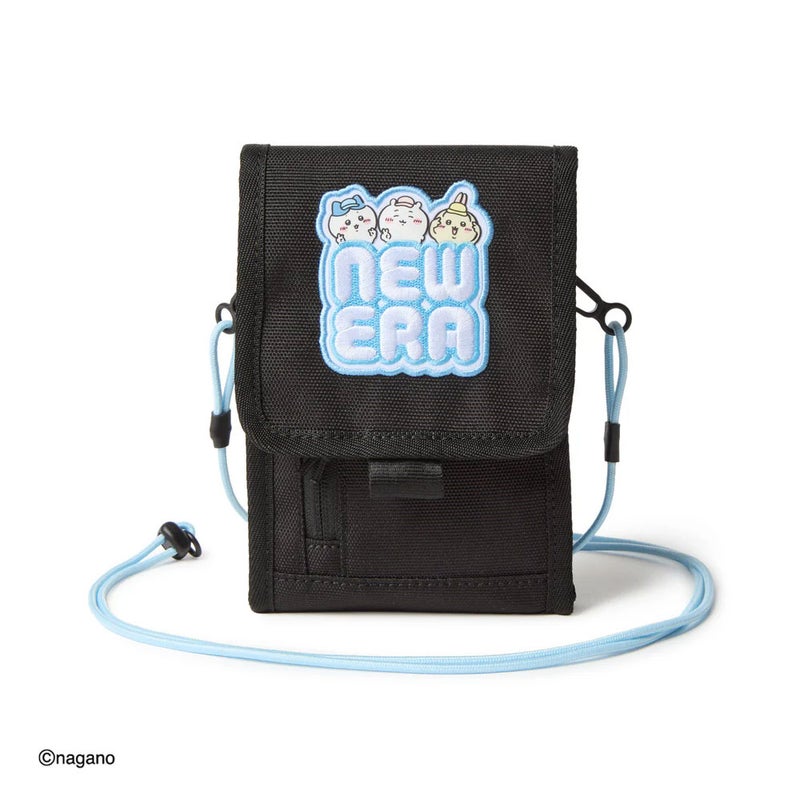 ニューエラNEWERAアウトドアカジュアルSquareNeckPouchスクエアネックポーチ0.5Lちいかわ/ちいかわ・ハチワレ・うさぎブラック14864481メンズレディースユニセックス26SP春夏