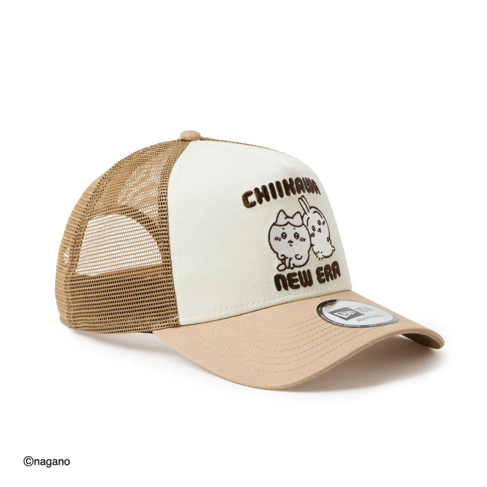 ニューエラNEWERAアウトドアカジュアル帽子キャップ9FORTYA-Frameトラッカーちいかわ/ハチワレ・うさぎカーキ14864507メンズレディースユニセックス26SP春夏