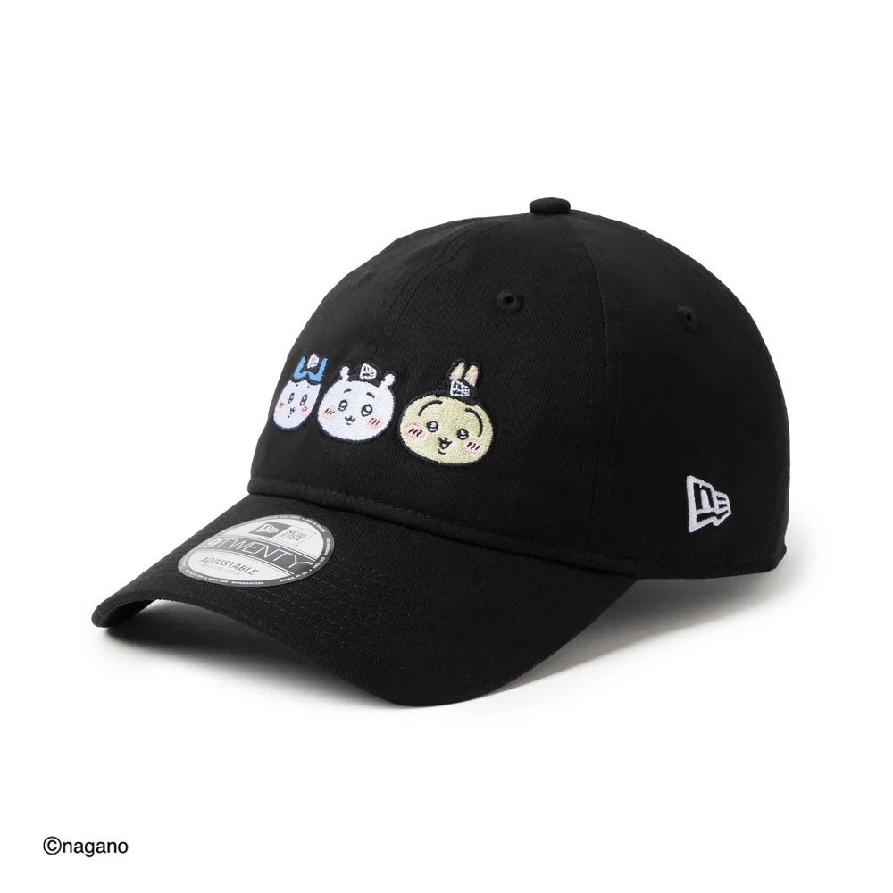 ニューエラNEWERAアウトドアカジュアル帽子キャップ9TWENTYちいかわ/ちいかわ・ハチワレ・うさぎブラック14864520メンズレディースユニセックス26SP春夏