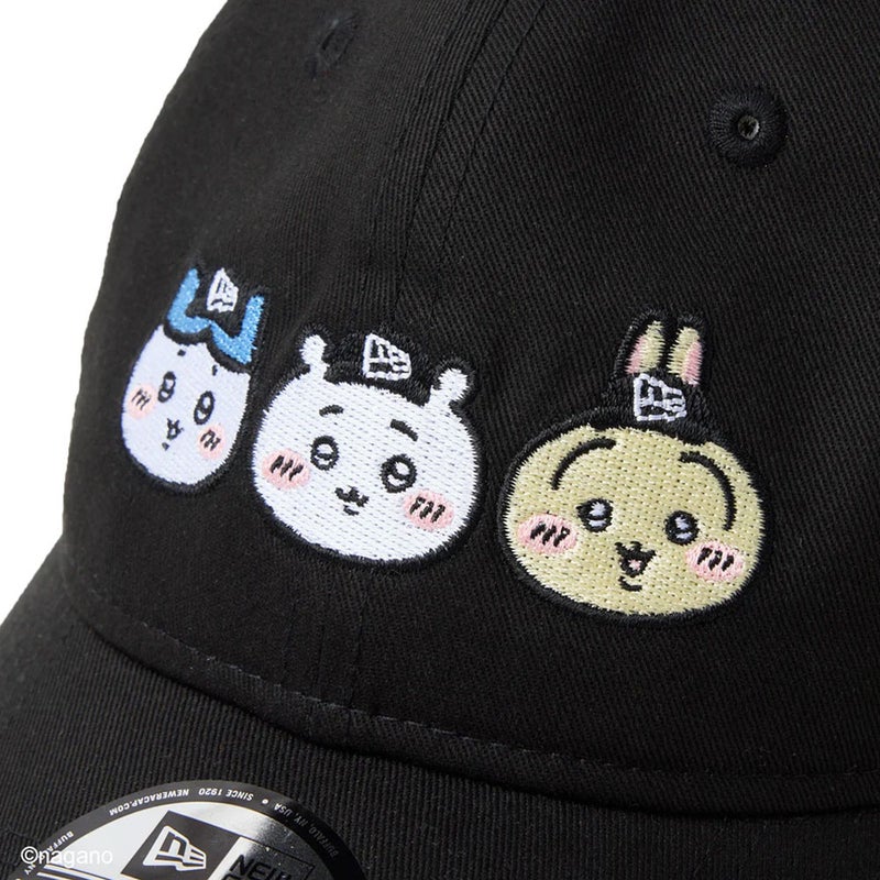 ニューエラNEWERAアウトドアカジュアル帽子キャップ9TWENTYちいかわ/ちいかわ・ハチワレ・うさぎブラック14864520メンズレディースユニセックス26SP春夏