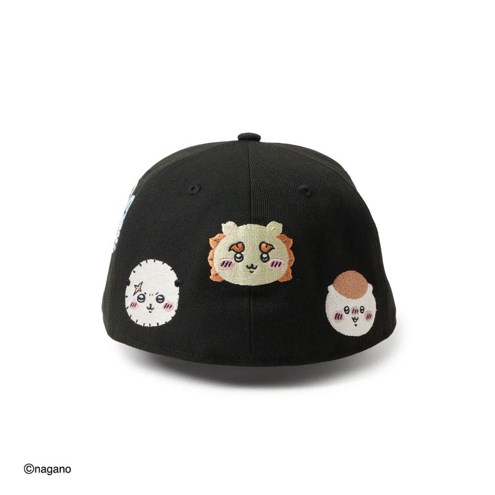 ニューエラ NEW ERA 59FIFTY ちいかわ / キャラALL OVER ブラック 帽子