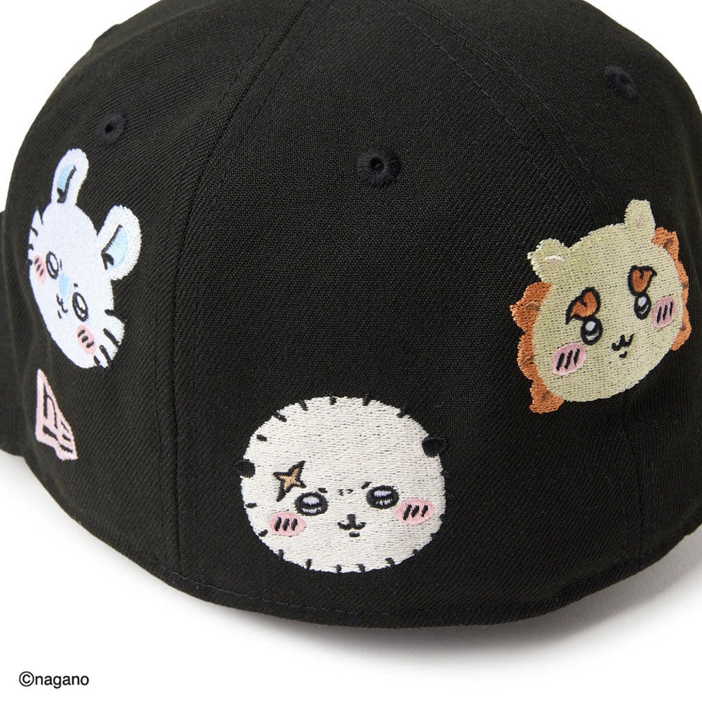 ニューエラ NEW ERA 59FIFTY ちいかわ / キャラALL OVER ブラック 帽子