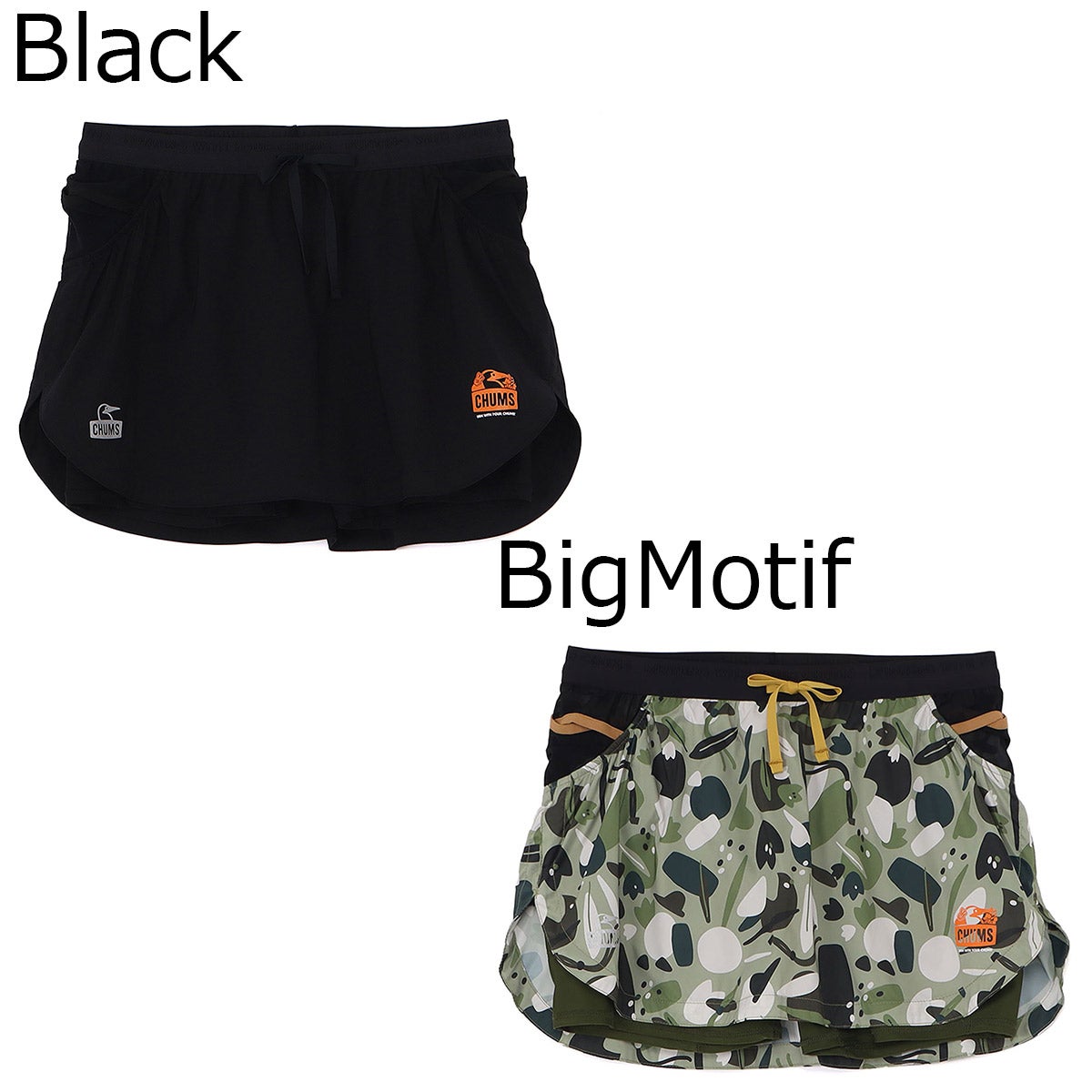 チャムスCHUMSランニングウェアボトムスショートハーフパンツ短パンチャムス×みゃこランニングスカートCH18-1387レディース女性
