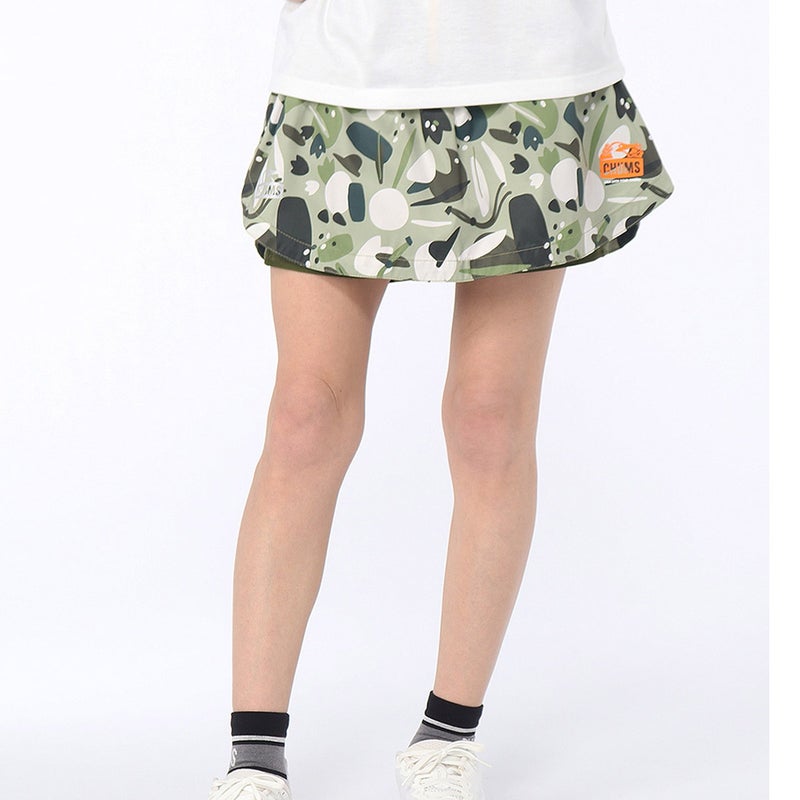 チャムスCHUMSランニングウェアボトムスショートハーフパンツ短パンチャムス×みゃこランニングスカートCH18-1387レディース女性