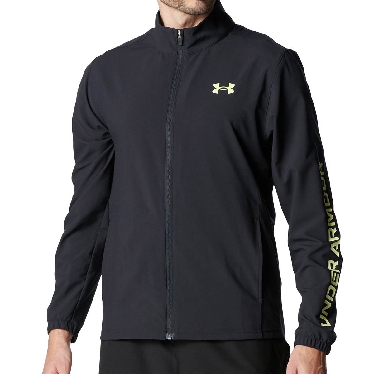 アンダーアーマーUNDERARMOURジムフィットネスヨガウェアアウタージャケットフレッシュウーブンフルジップ6001543-002メンズ男性26P