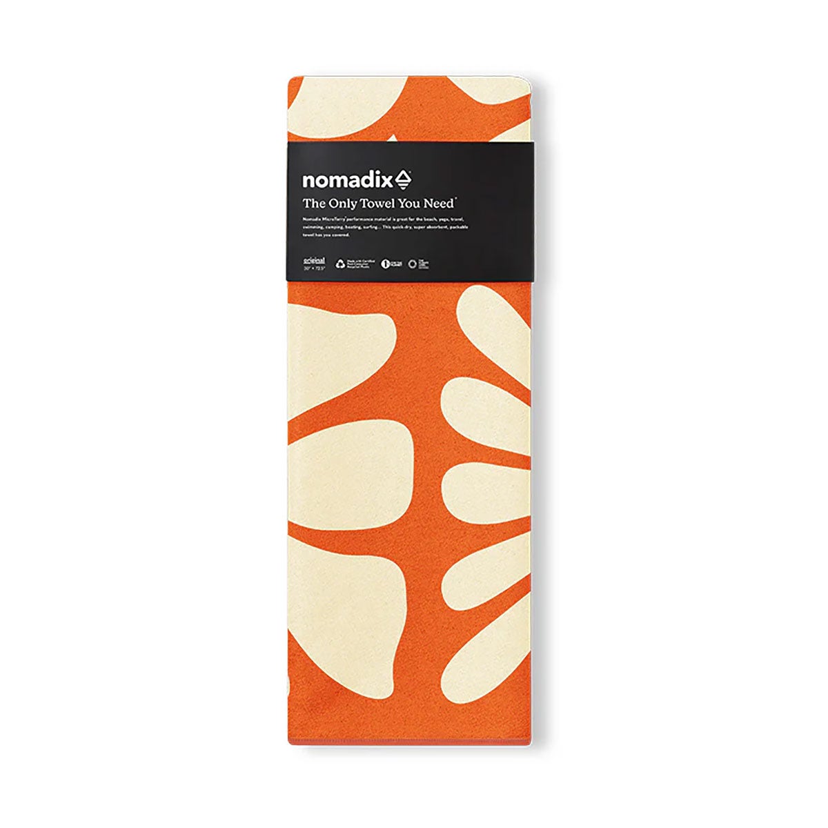 ノマディックス NOMADIX Original Towel Big Flowers Ex Orange