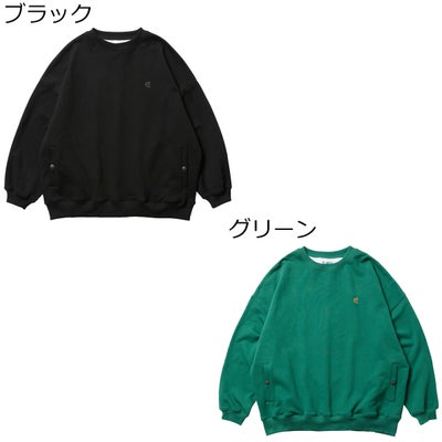 エビセンEVISENスケボースケートボードウェアスウェットトレーナーJULIENCARDCREWNECK26SS-SW01メンズ男性26SP春夏