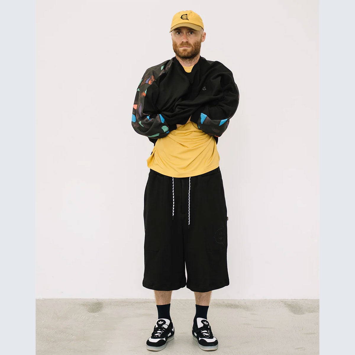 エビセンEVISENスケボースケートボードウェアスウェットトレーナーJULIENCARDCREWNECK26SS-SW01メンズ男性26SP春夏