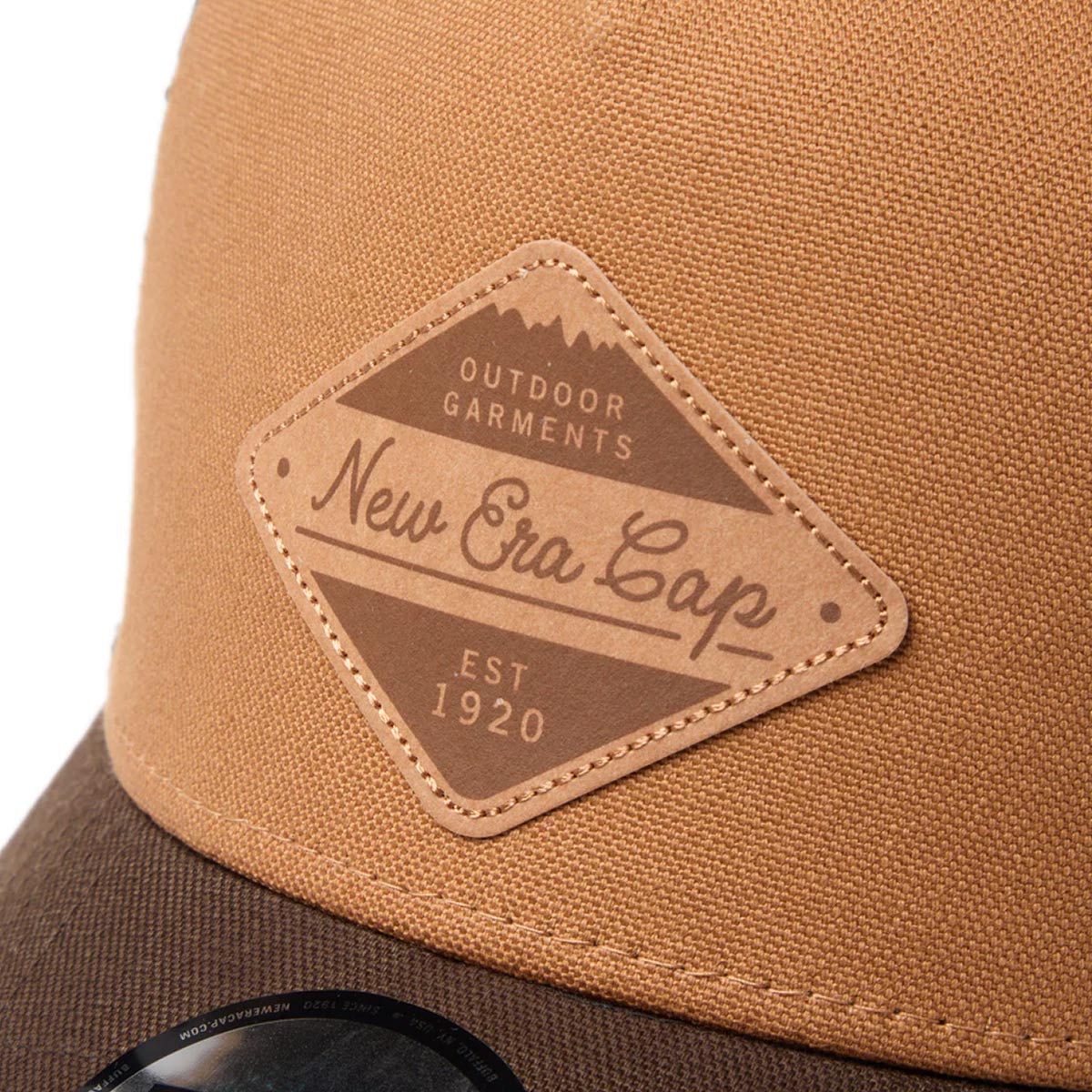 ニューエラNEWERAアウトドアカジュアル帽子キャップ9FORTYA-FrameトラッカーDuckCanvasライトブロンズ/ウォルナット14774383メンズレディースユニセックス26SP春夏