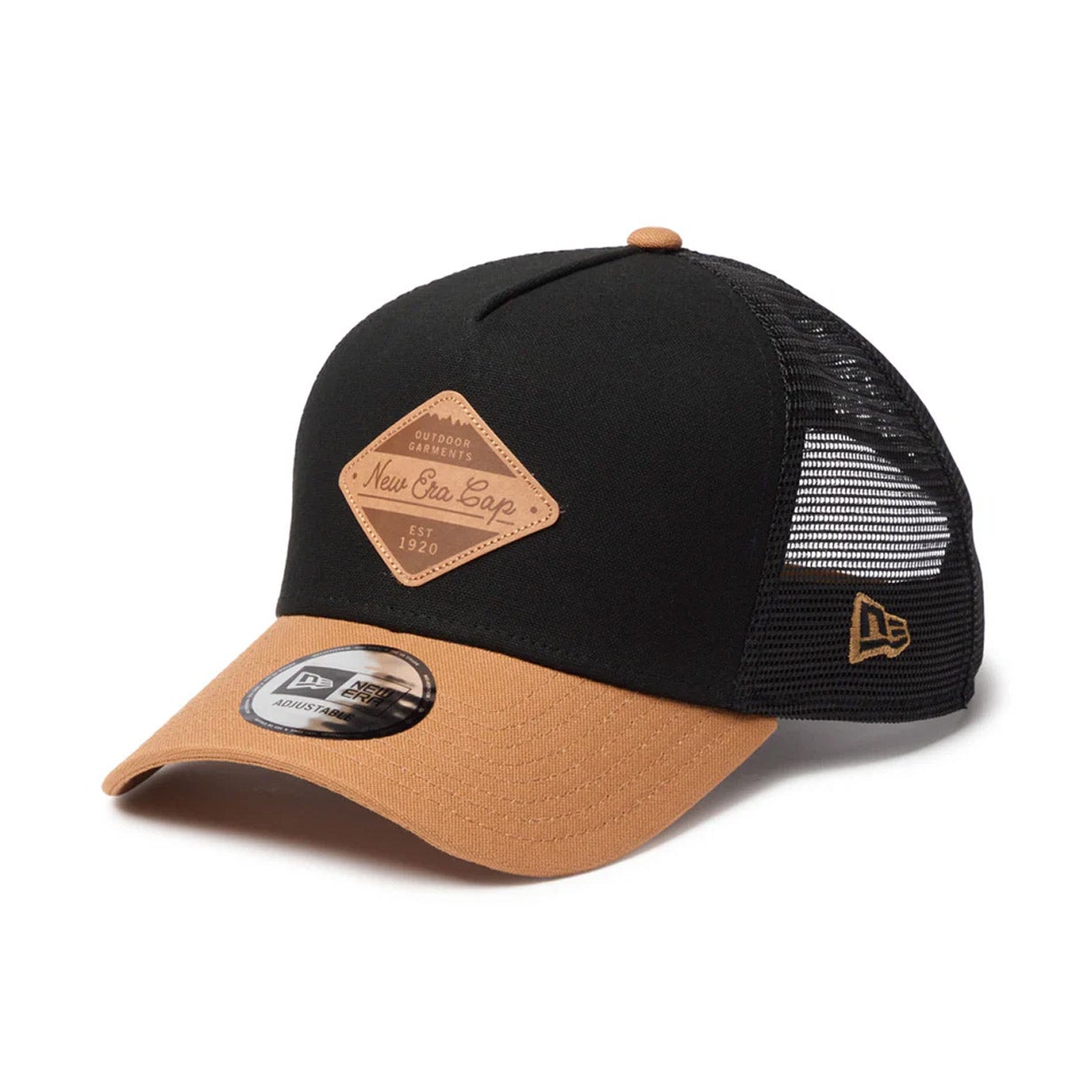 Black Rebel トラッカーキャップ ブラウン/ベージュ 海外限定☆ ニューエラ NEW ERA キャップ 帽子 ベージュブラック (New