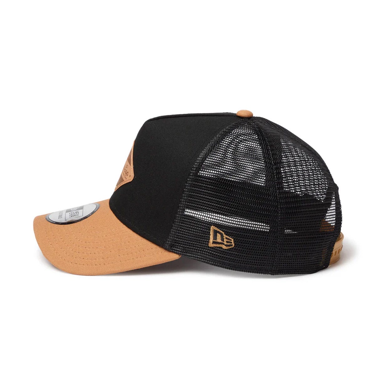 ニューエラNEWERAアウトドアカジュアル帽子キャップ9FORTYA-FrameトラッカーDuckCanvasブラック/ライトブロンズ14774385メンズレディースユニセックス26SP春夏