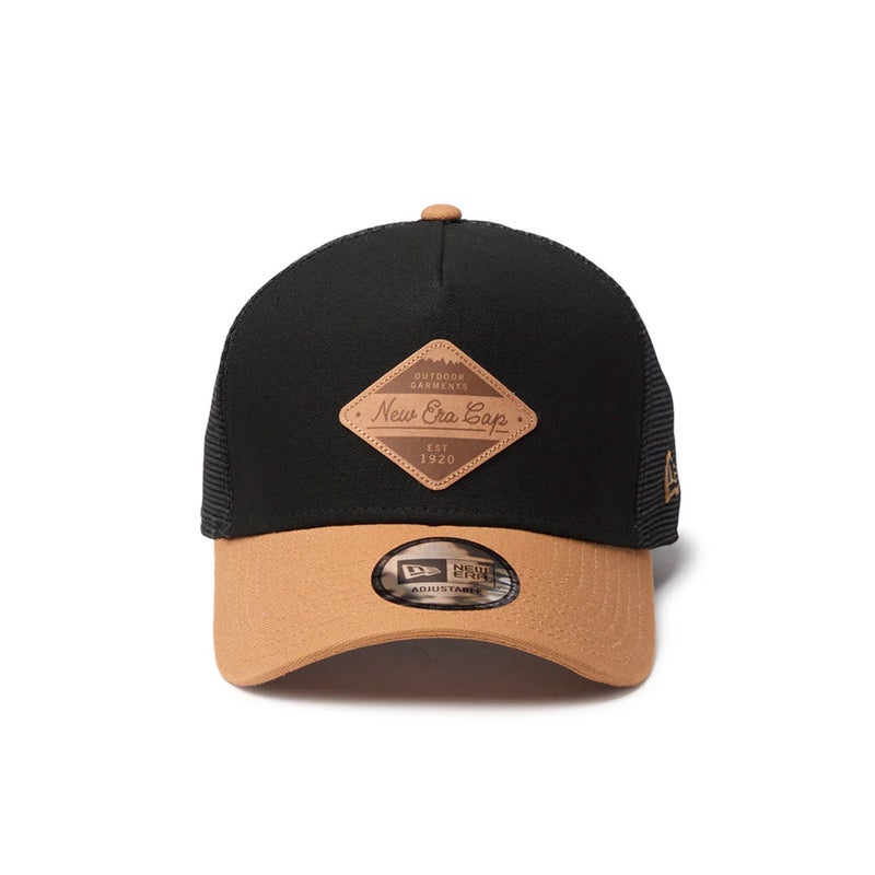 ニューエラNEWERAアウトドアカジュアル帽子キャップ9FORTYA-FrameトラッカーDuckCanvasブラック/ライトブロンズ14774385メンズレディースユニセックス26SP春夏