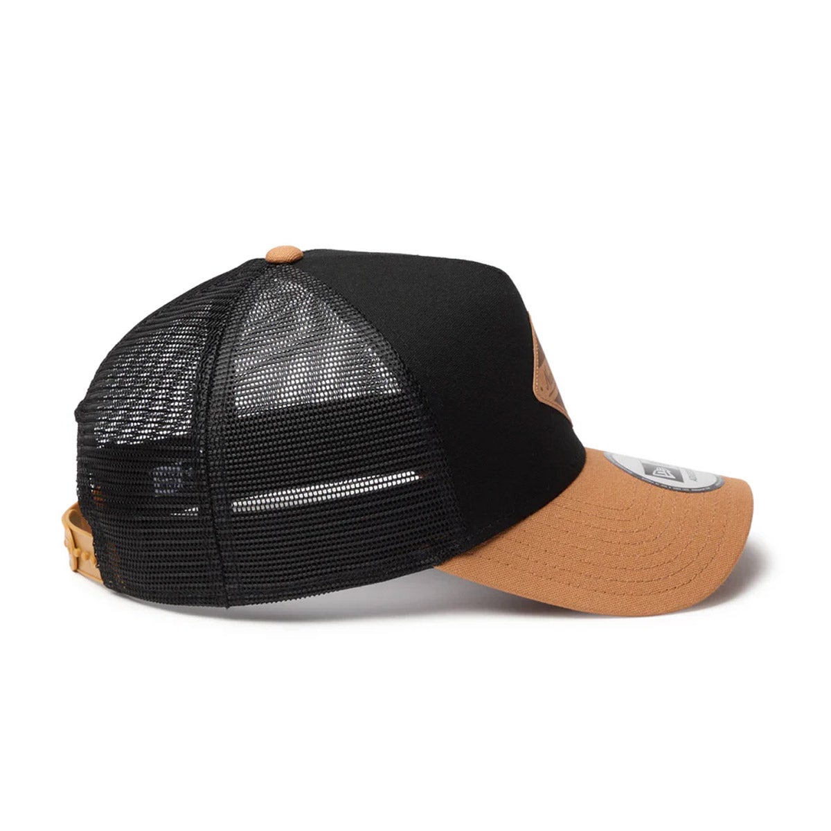 ニューエラNEWERAアウトドアカジュアル帽子キャップ9FORTYA-FrameトラッカーDuckCanvasブラック/ライトブロンズ14774385メンズレディースユニセックス26SP春夏