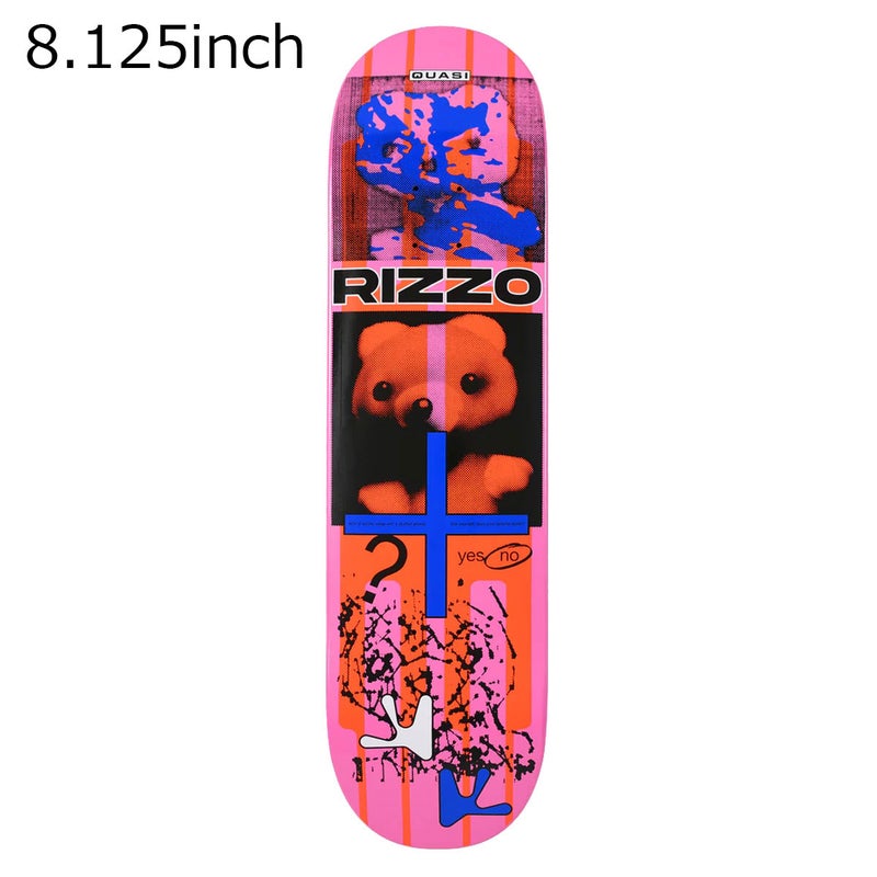 クアジQUASIスケボースケートボードデッキ板RizzoStuffie8.12517411K430078