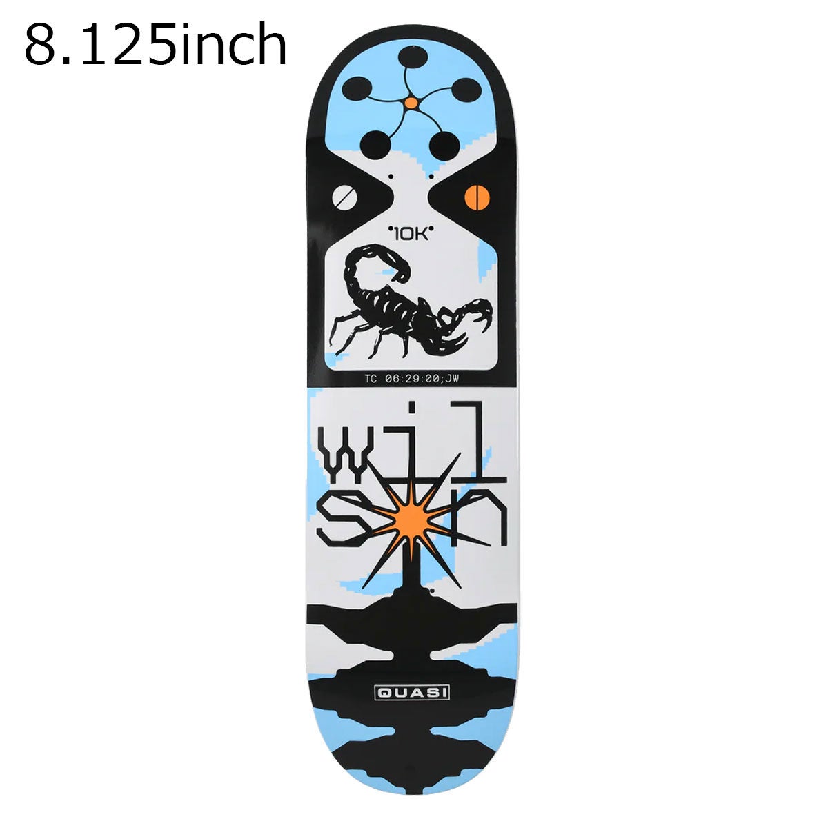 クアジQUASIスケボースケートボードデッキ板WilsonY2K8.12517411K430079