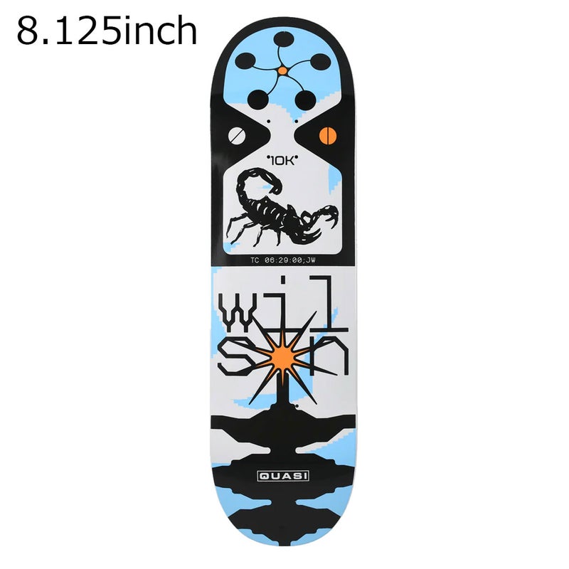 クアジQUASIスケボースケートボードデッキ板WilsonY2K8.12517411K430079