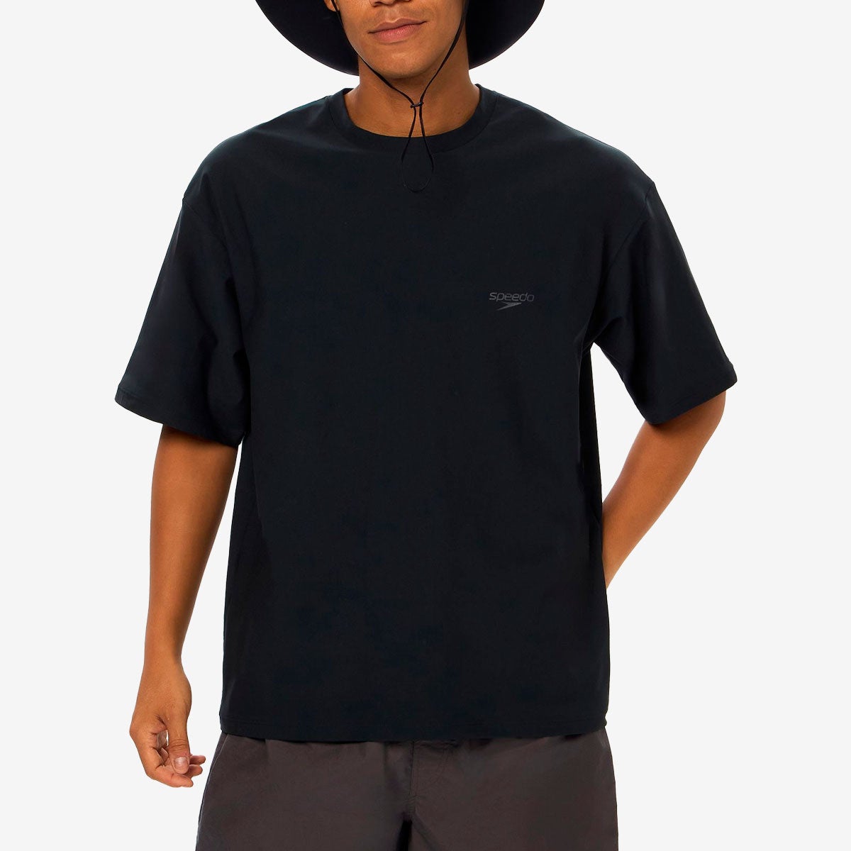 スピードSPEEDOスイムフィットネス競泳水着バーティカルラッシュガードティーSF72630-Kメンズ男性26S1