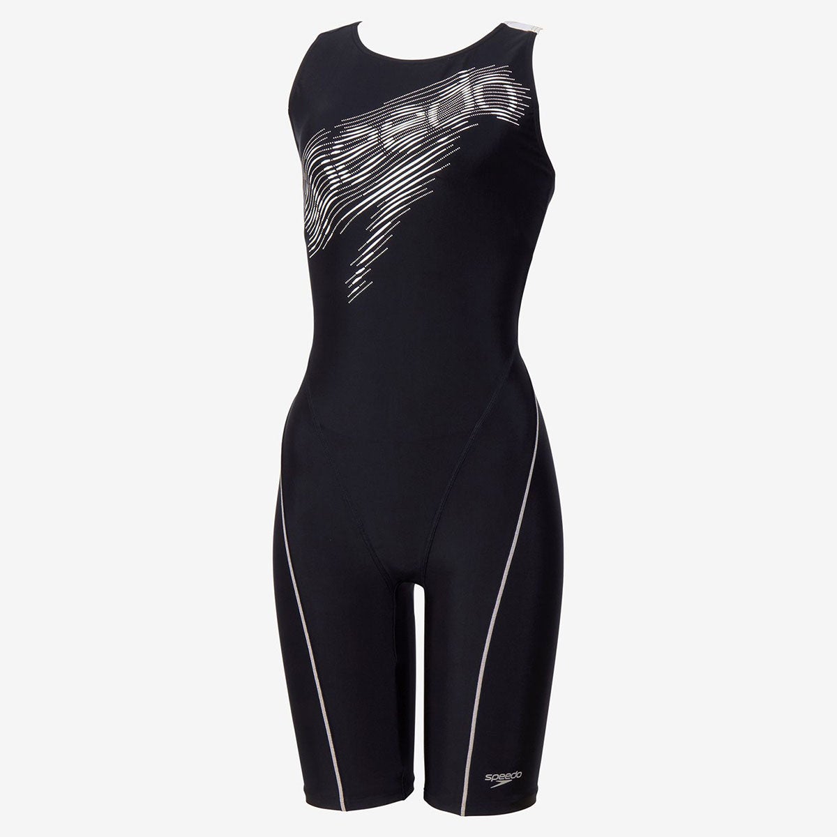 スピードSPEEDOスイムフィットネス競泳水着ストリームドッツロゴルースンニースキンSFW12614-KWレディース女性26S1