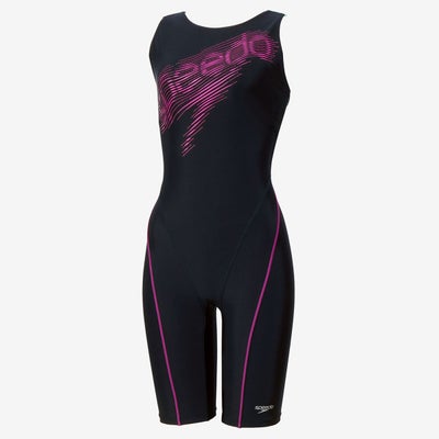 スピードSPEEDOスイムフィットネス競泳水着ストリームドッツロゴルースンニースキンSFW12614-NPレディース女性26S1