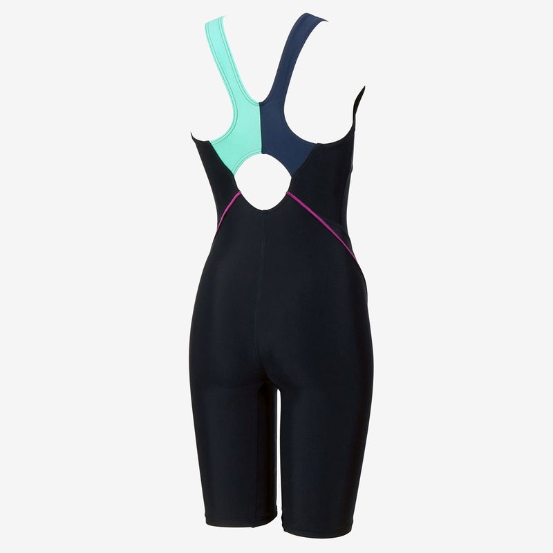 スピードSPEEDOスイムフィットネス競泳水着ストリームドッツロゴルースンニースキンSFW12614-NPレディース女性26S1