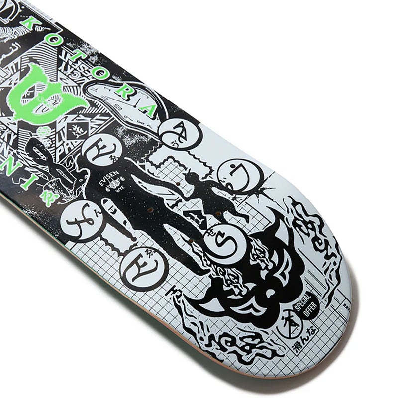 エビセンEVISENスケボースケートボードデッキ板KOTORAMITANINEWCHANNEL8.125EVI30-02