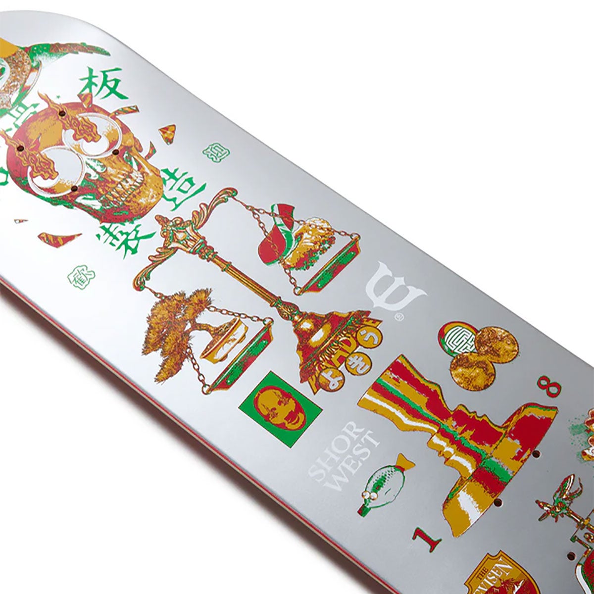 エビセンEVISENスケボースケートボードデッキ板SHORWESTDIALOGUE8.25EVI30-03