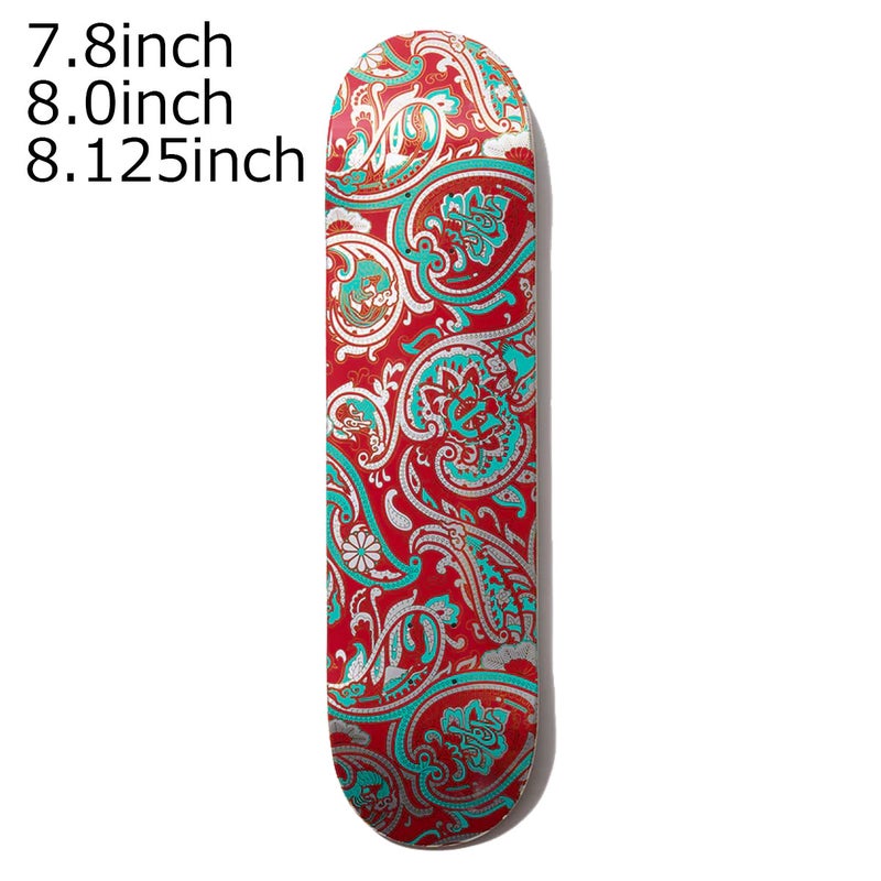 エビセンEVISENスケボースケートボードデッキ板PAISLEYREDTURQUOISEEVI30-04