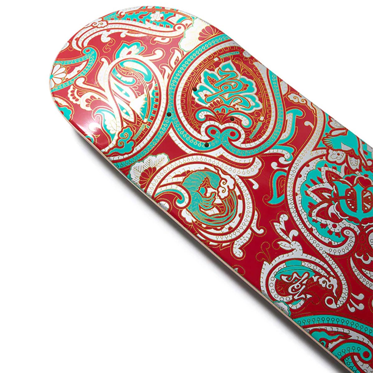 エビセンEVISENスケボースケートボードデッキ板PAISLEYREDTURQUOISEEVI30-04