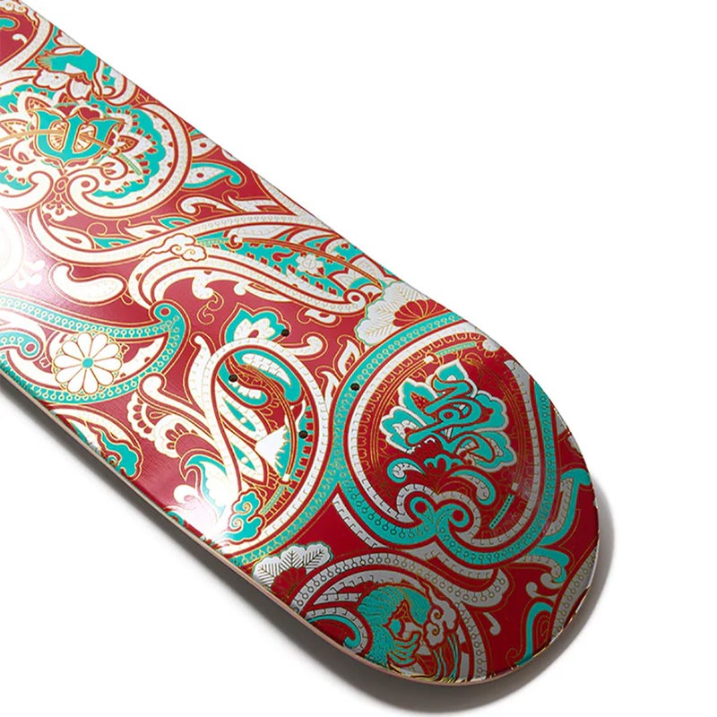 エビセンEVISENスケボースケートボードデッキ板PAISLEYREDTURQUOISEEVI30-04