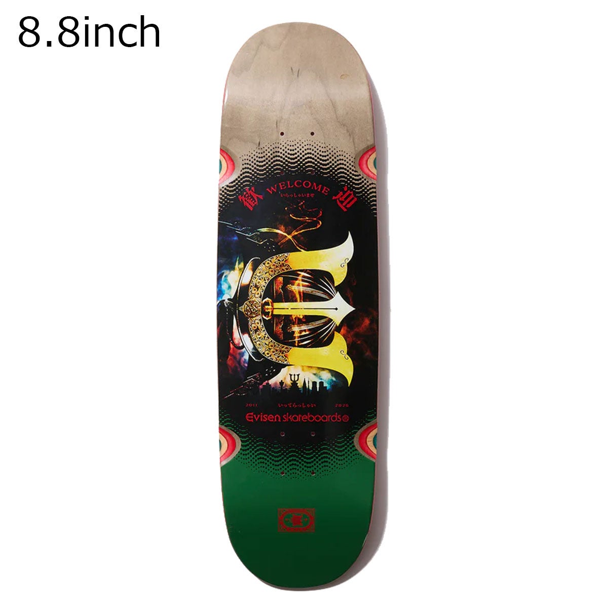 エビセンEVISENスケボースケートボードデッキ板WELCOME-E8.8EVI30-07
