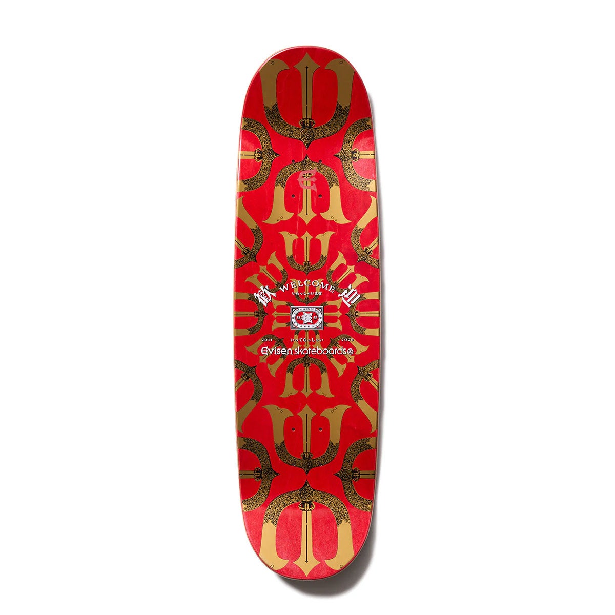 エビセンEVISENスケボースケートボードデッキ板WELCOME-E8.8EVI30-07