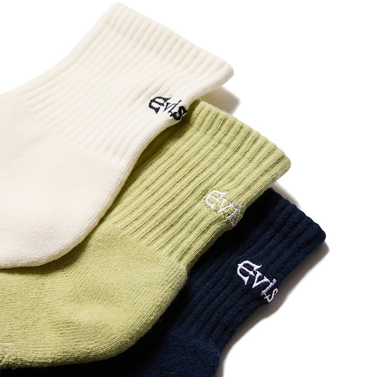 エビセンEVISENスケボースケートボードソックス靴下LOGOANKLESOCKS26SS-A02メンズ男性26SP春夏