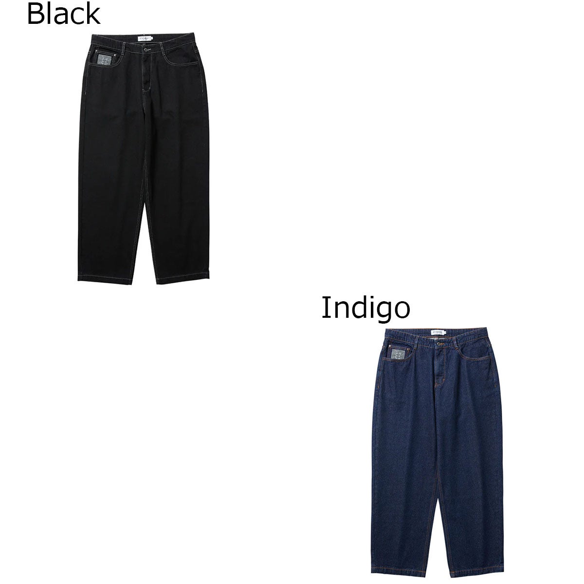 エビセンEVISENスケボースケートボードウェアボトムスロングパンツ長ズボンATARIONE-UPDENIM26SS-B03メンズ男性26SP春夏