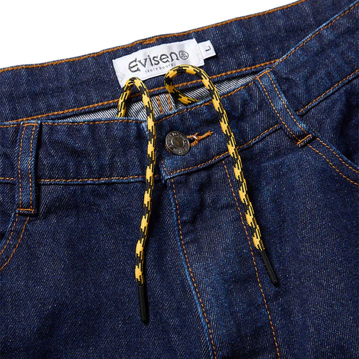 エビセンEVISENスケボースケートボードウェアボトムスロングパンツ長ズボンATARIONE-UPDENIM26SS-B03メンズ男性26SP春夏