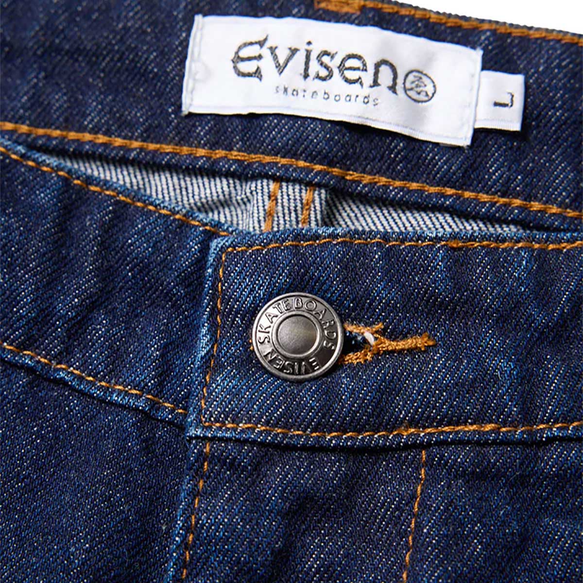 エビセンEVISENスケボースケートボードウェアボトムスロングパンツ長ズボンATARIONE-UPDENIM26SS-B03メンズ男性26SP春夏